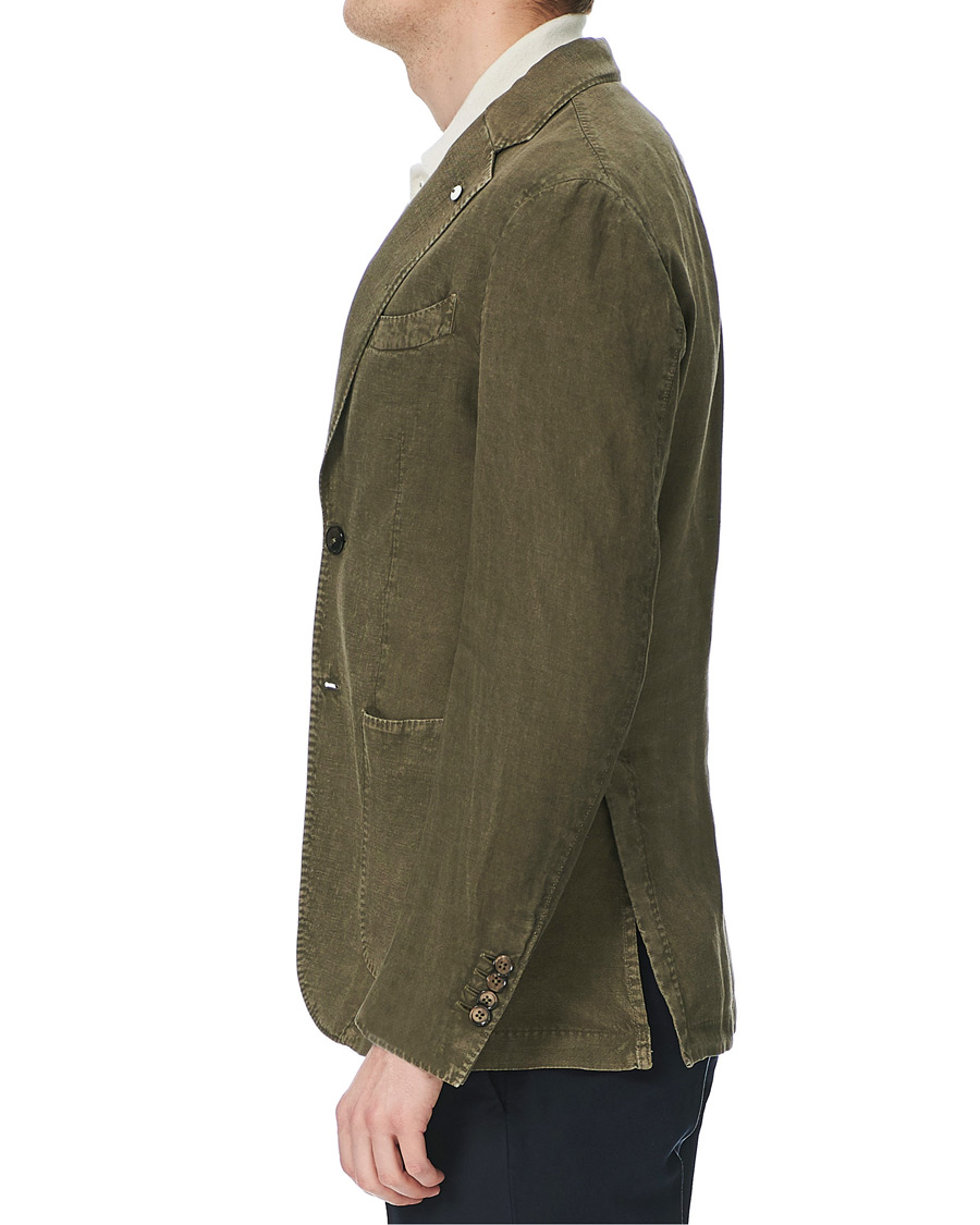 Herre | Dressjakker | L.B.M. 1911 | Jack Regular Fit Linen Blazer Moss Green