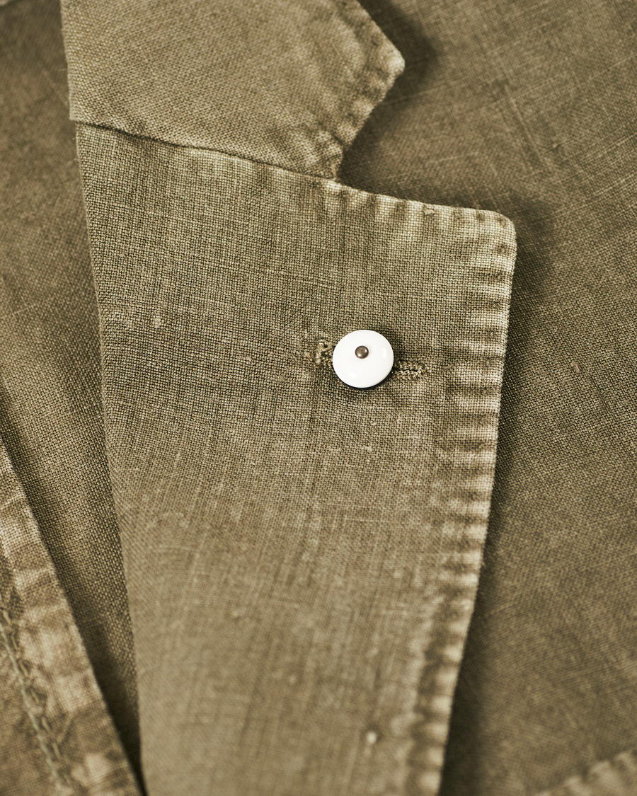 Herre | Dressjakker | L.B.M. 1911 | Jack Regular Fit Linen Blazer Moss Green