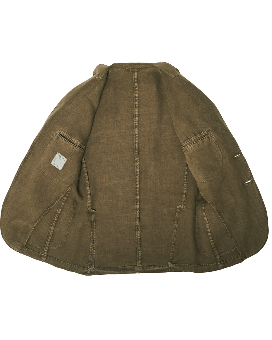 Herre | Dressjakker | L.B.M. 1911 | Jack Regular Fit Linen Blazer Moss Green