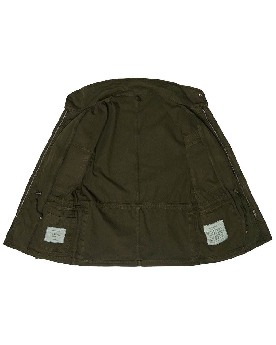 Herre | Jakker | L.B.M. 1911 | Cotton Gabardine Field Jacket Olive