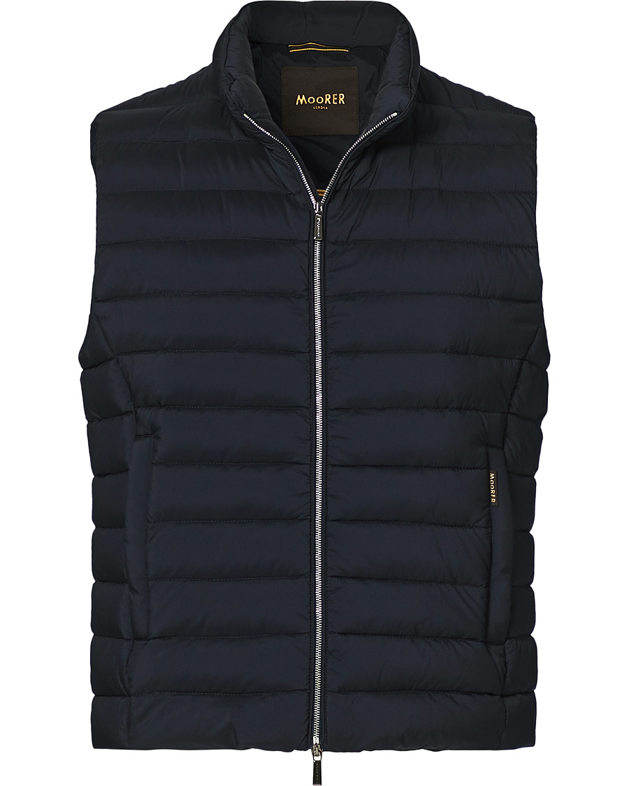 Herre | Jakker | MooRER | Padded Down Vest Dark Blue