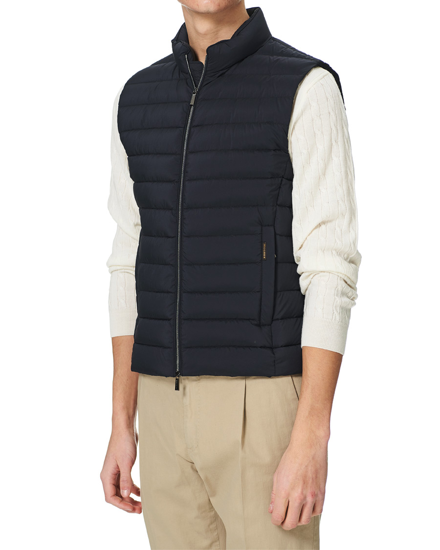 Herre | Jakker | MooRER | Padded Down Vest Dark Blue
