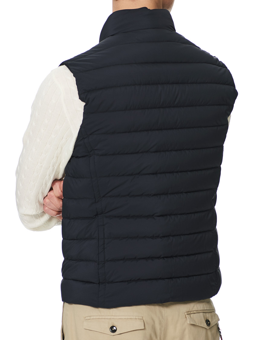 Herre | Jakker | MooRER | Padded Down Vest Dark Blue
