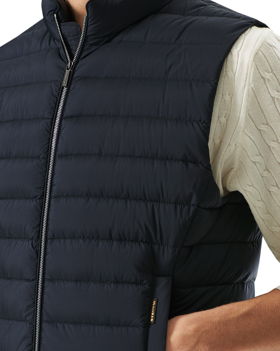 Herre | Jakker | MooRER | Padded Down Vest Dark Blue