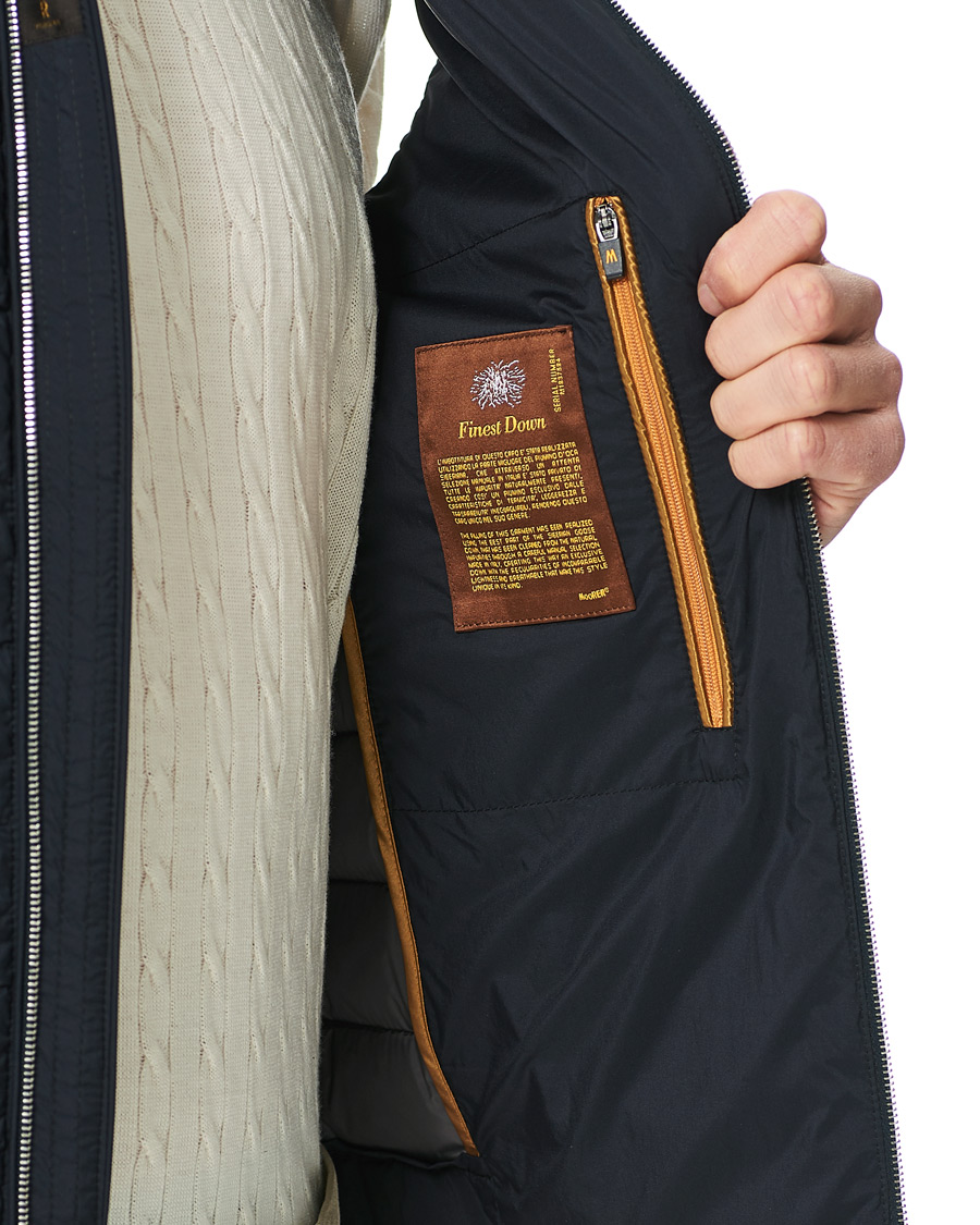 Herre | Jakker | MooRER | Padded Down Vest Dark Blue