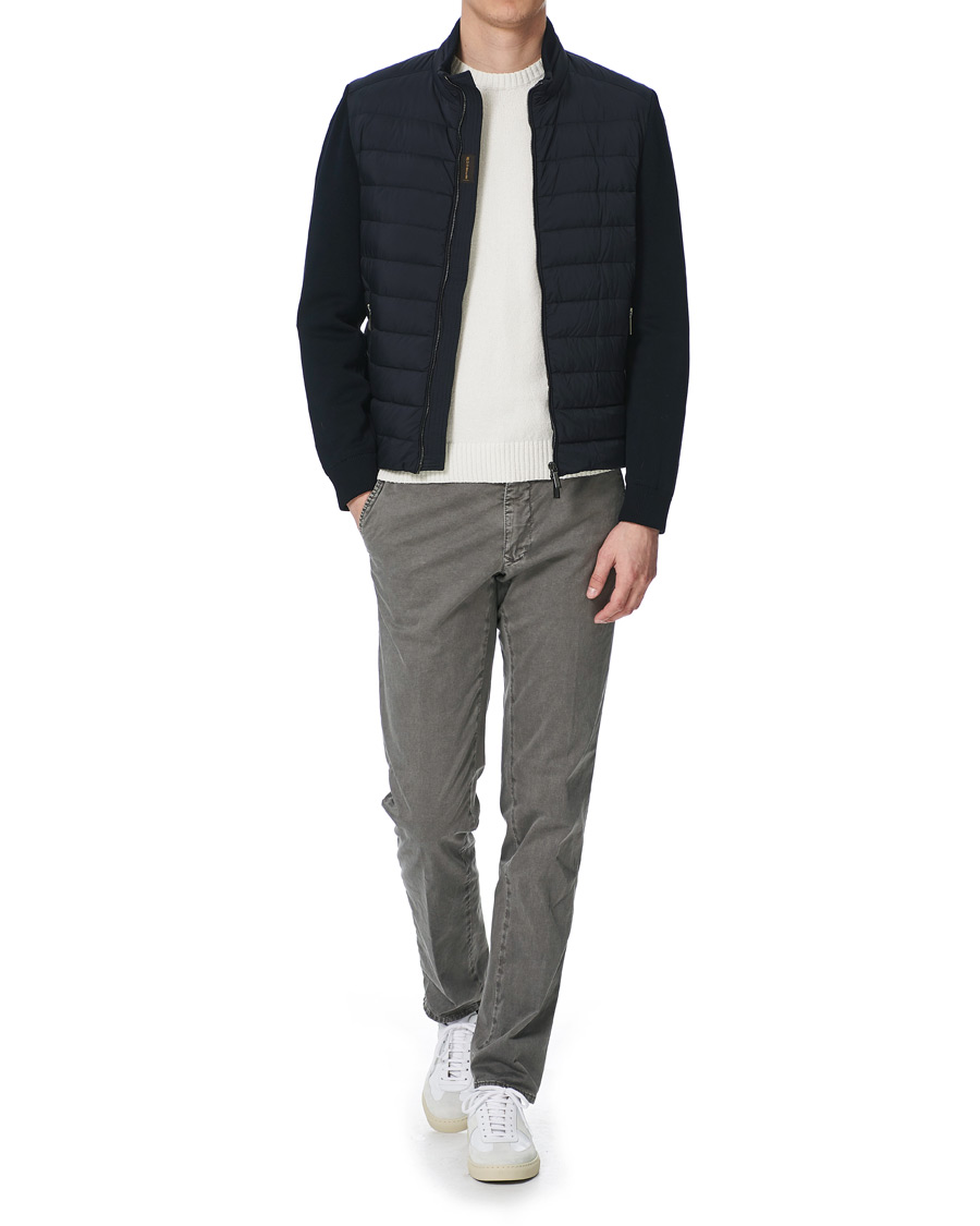 Herre | Jakker | MooRER | Hybrid Padded Jacket Dark Blue