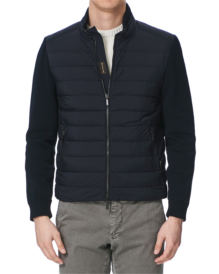 Herre | Jakker | MooRER | Hybrid Padded Jacket Dark Blue