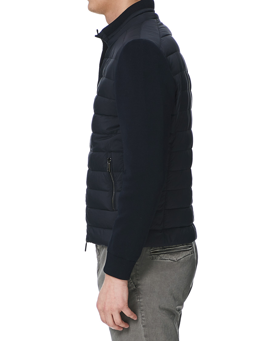 Herre | Jakker | MooRER | Hybrid Padded Jacket Dark Blue
