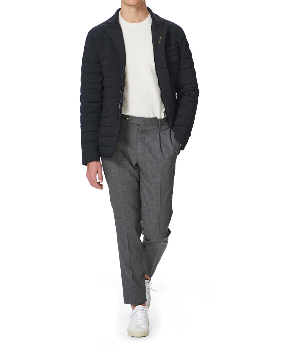 Herre | Jakker | MooRER | Down Padded Blazer Jacket Navy