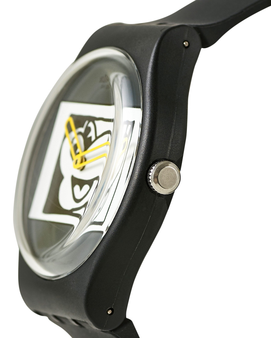 Herre | Swatch Swatch x Keith Haring Mickey Blanc sur Noir | Swatch | x Keith Haring Mickey Blanc sur Noir