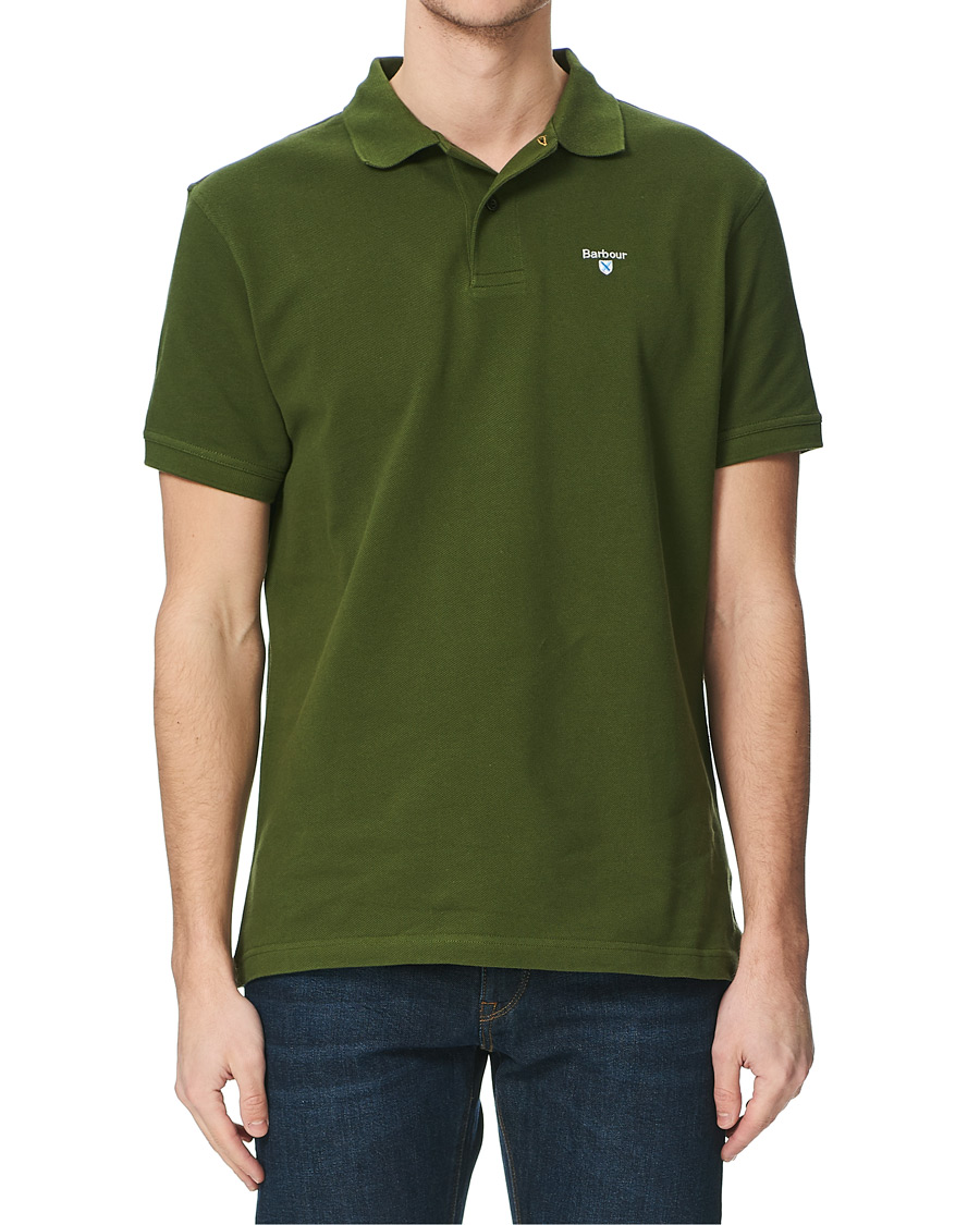 Herre | Pikéer | Barbour Lifestyle | Sports Polo Rifle Green