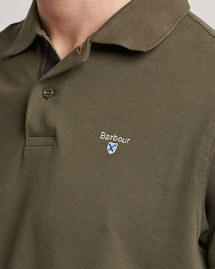 Herre | Pikéer | Barbour Lifestyle | Tartan Pique Polo Olive