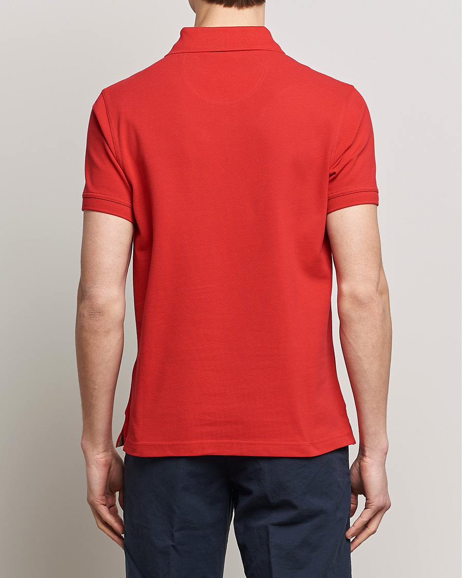 Herre | Pikéer | Barbour Lifestyle | Tartan Pique Polo Red