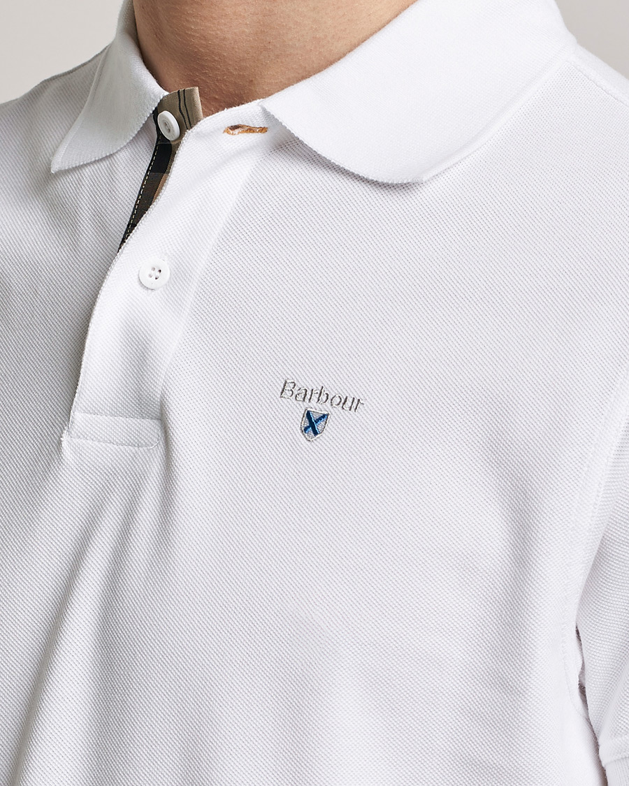 Herre | Pikéer | Barbour Lifestyle | Tartan Pique Polo White