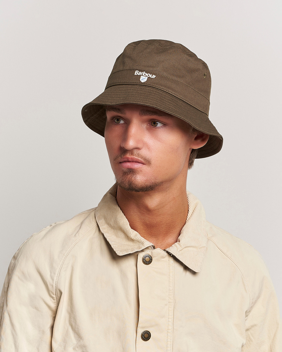 Herre | Barbour Lifestyle Cascade Bucket Hat Olive | Barbour Lifestyle | Cascade Bucket Hat Olive