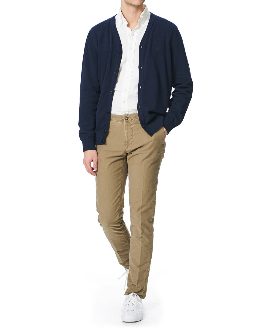 Herre | Gensere | Barbour Lifestyle | Cotton Cardigan Navy Marl