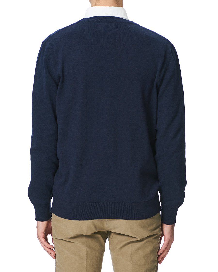 Herre | Gensere | Barbour Lifestyle | Cotton Cardigan Navy Marl