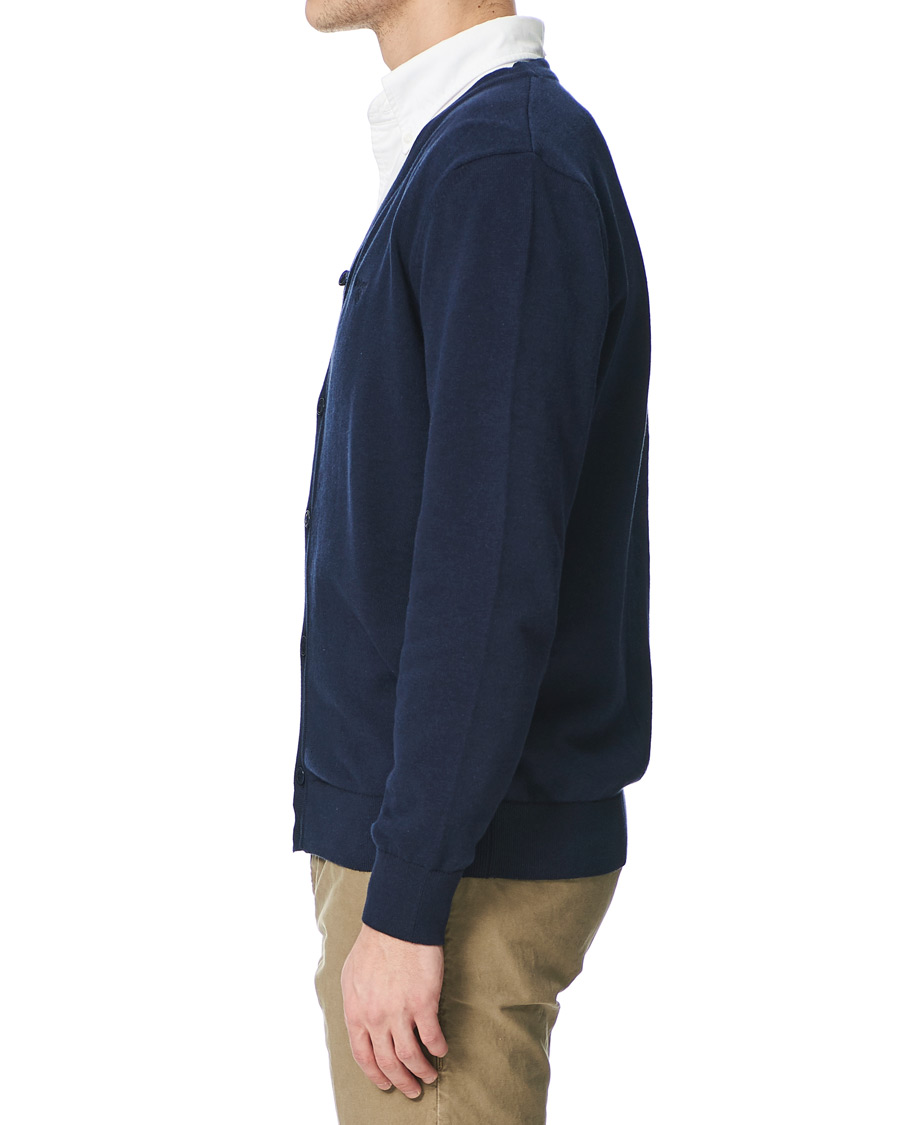 Herre | Gensere | Barbour Lifestyle | Cotton Cardigan Navy Marl