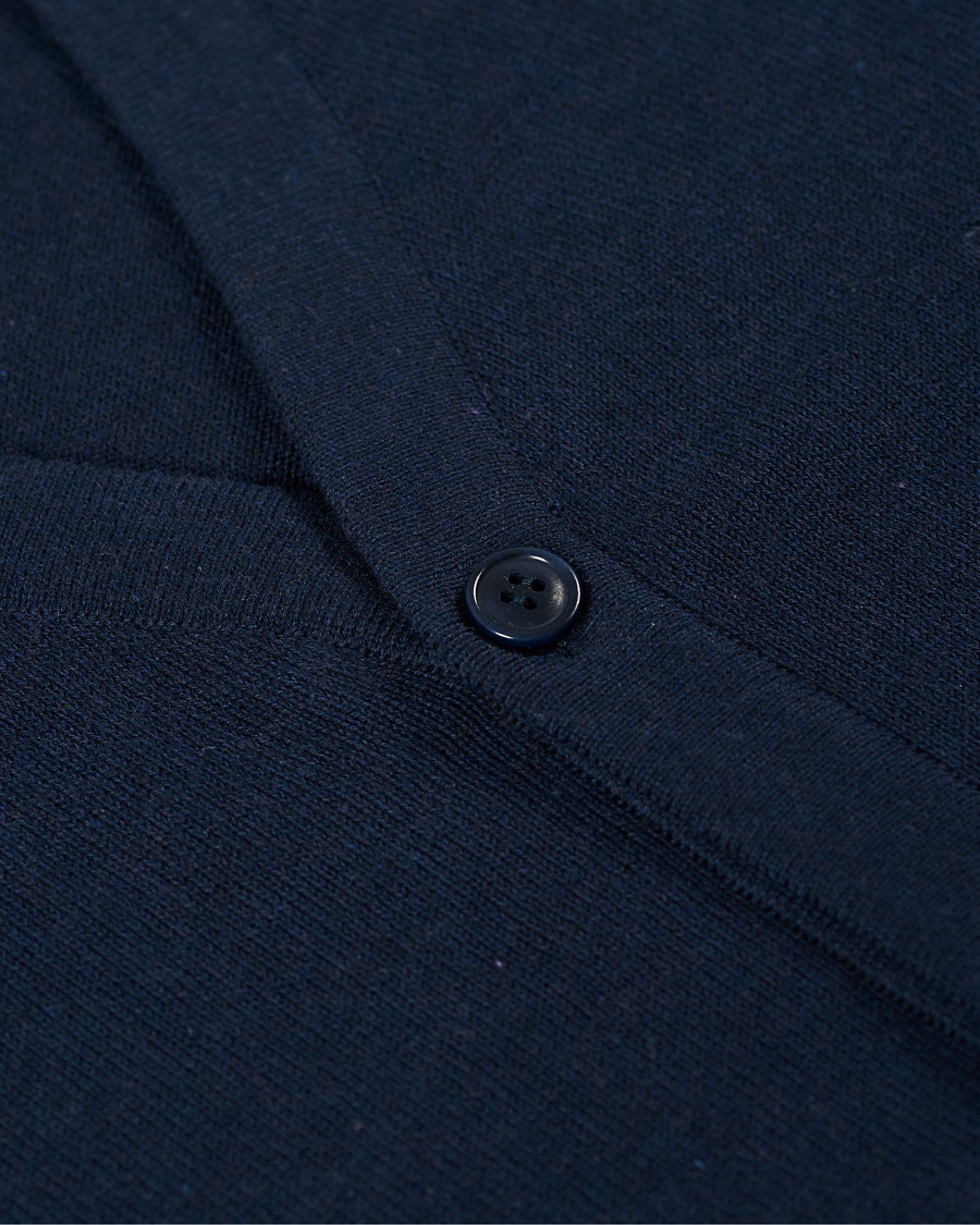 Herre | Gensere | Barbour Lifestyle | Cotton Cardigan Navy Marl