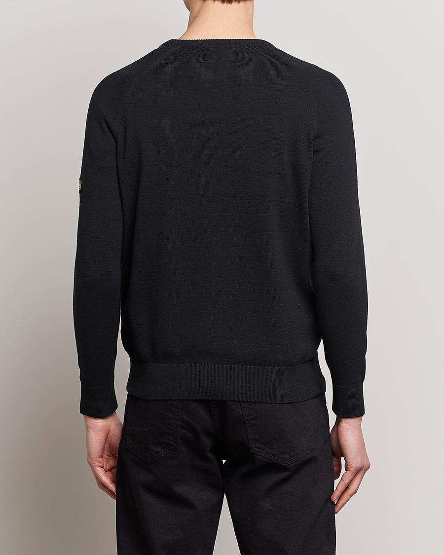 Herre | Gensere | Barbour International | Cotton Crew Knit Black