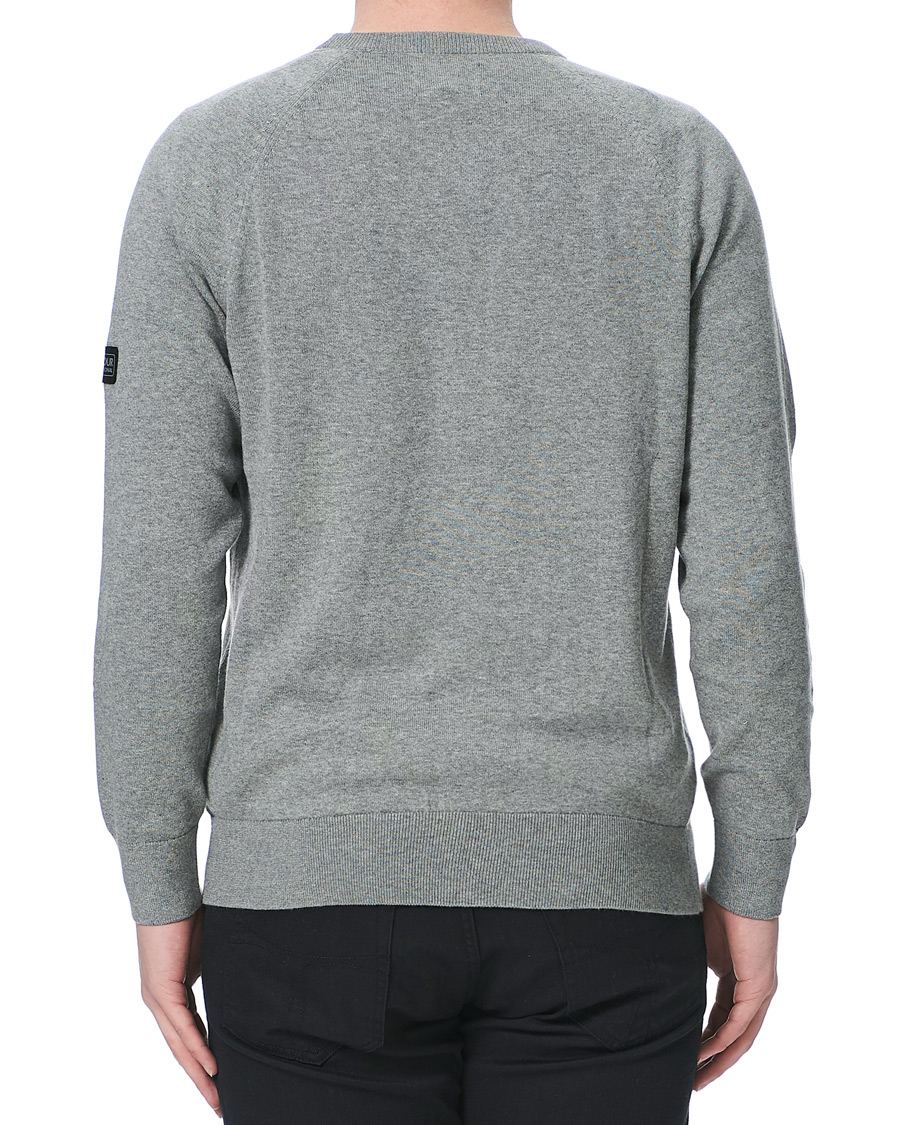 Herre | Gensere | Barbour International | Cotton Crew Neck Antracite Marl