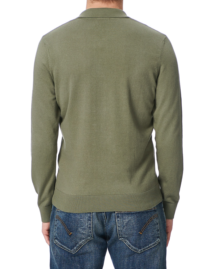 Herre | Gensere | A.P.C. | Cotton/Cashmere Knitted Polo Sage