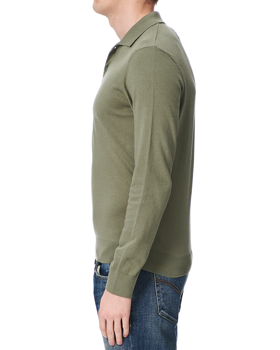 Herre | Gensere | A.P.C. | Cotton/Cashmere Knitted Polo Sage