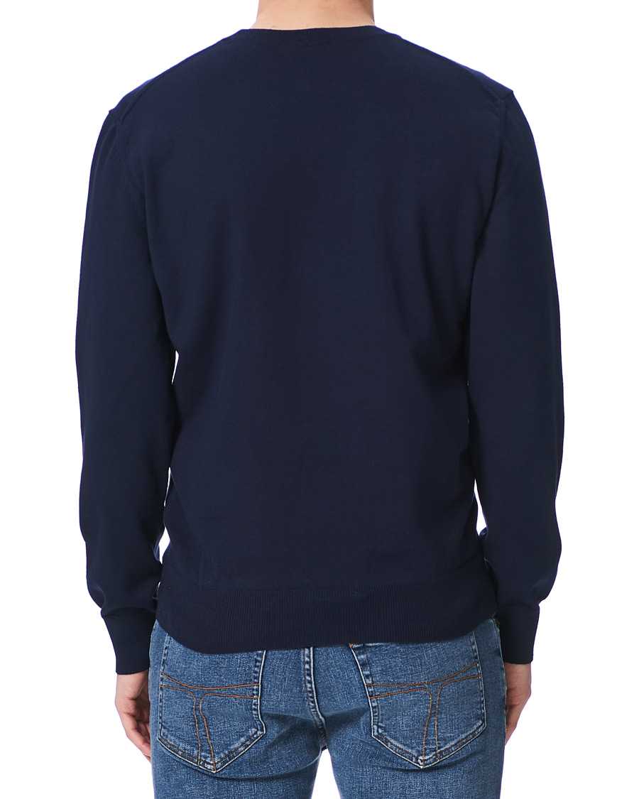 Herre | Gensere | A.P.C. | Otis Logo Crew Neck Sweater Navy