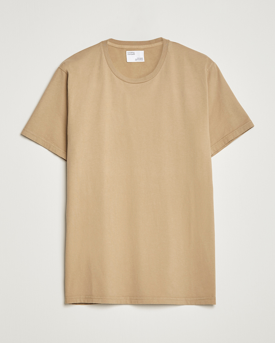 Herre | T-Shirts | Colorful Standard | Classic Organic T-Shirt Desert Khaki