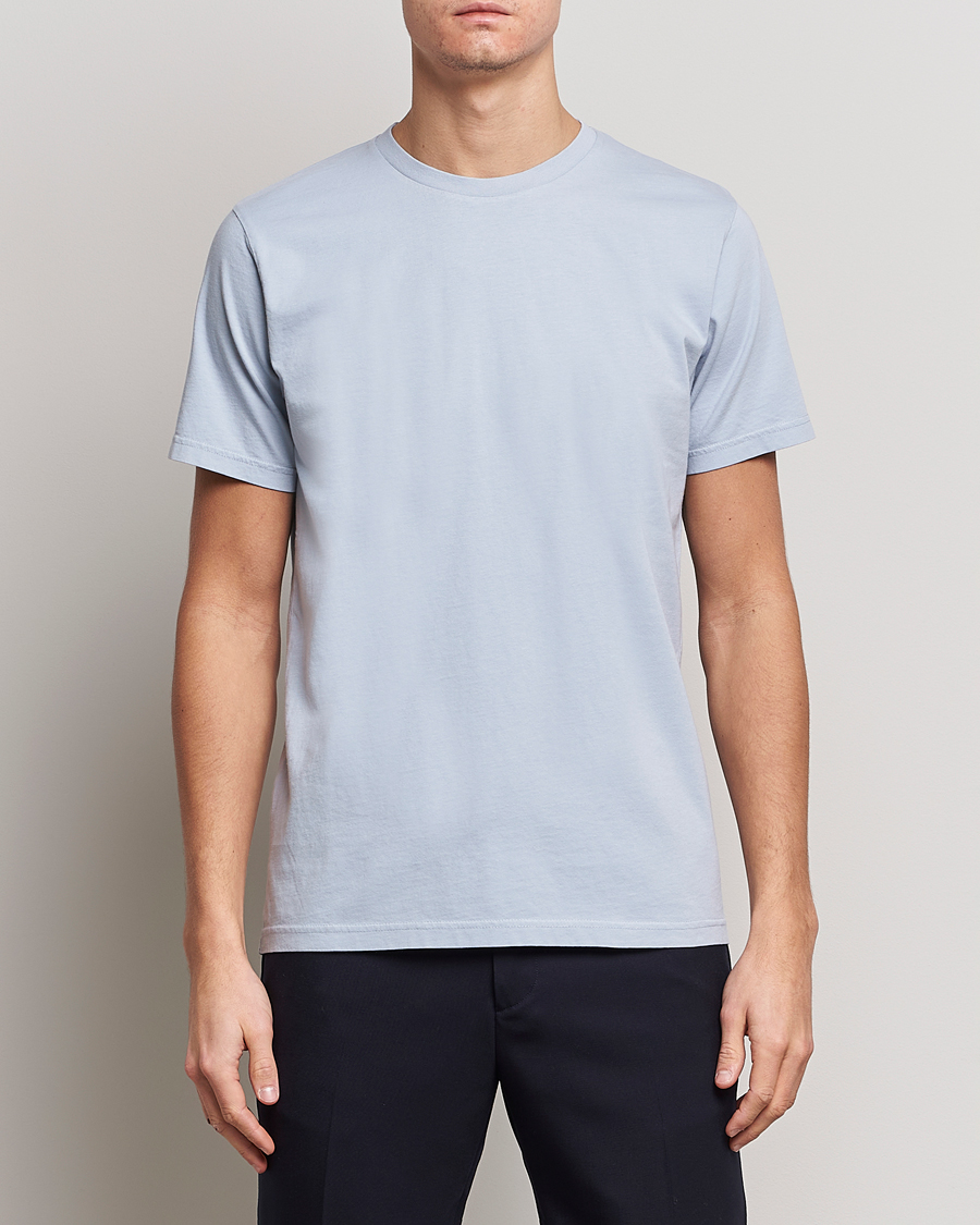 Herre | T-Shirts | Colorful Standard | Classic Organic T-Shirt Powder Blue
