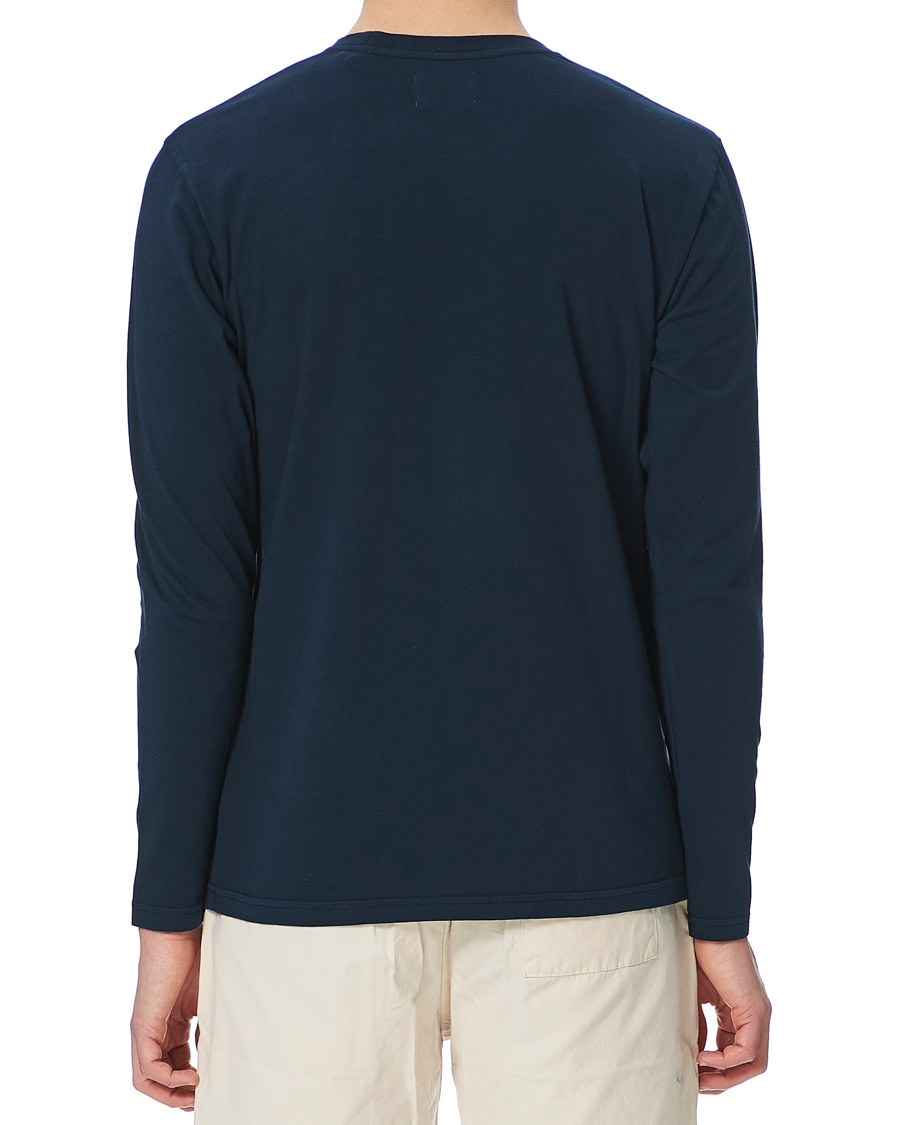 Herre | T-Shirts | Colorful Standard | Classic Organic Long Sleeve T-shirt Navy Blue