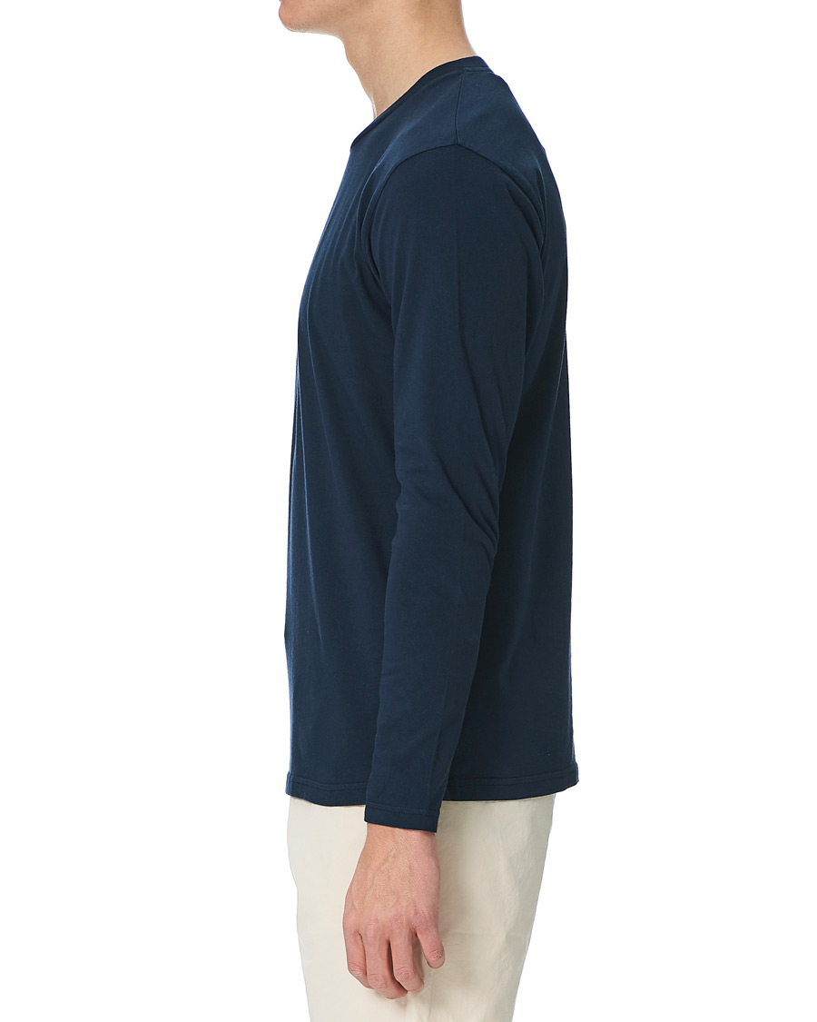 Herre | T-Shirts | Colorful Standard | Classic Organic Long Sleeve T-shirt Navy Blue