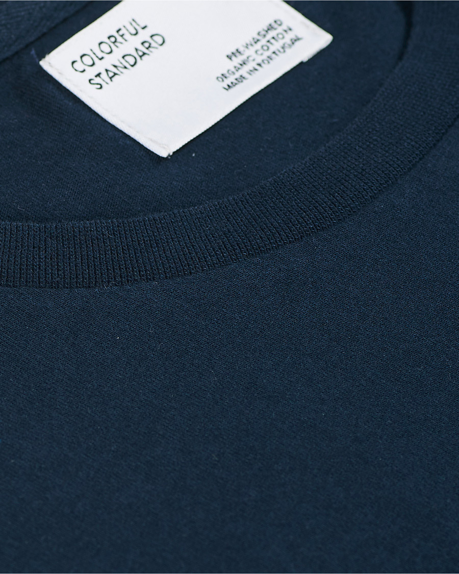 Herre | T-Shirts | Colorful Standard | Classic Organic Long Sleeve T-shirt Navy Blue