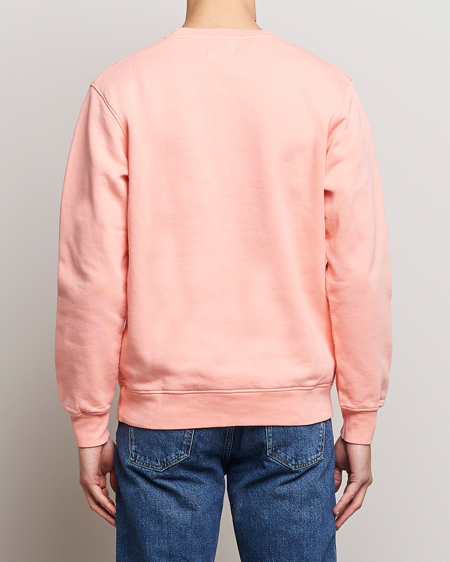 Herre | Gensere | Colorful Standard | Classic Organic Crew Neck Sweat Bright Coral