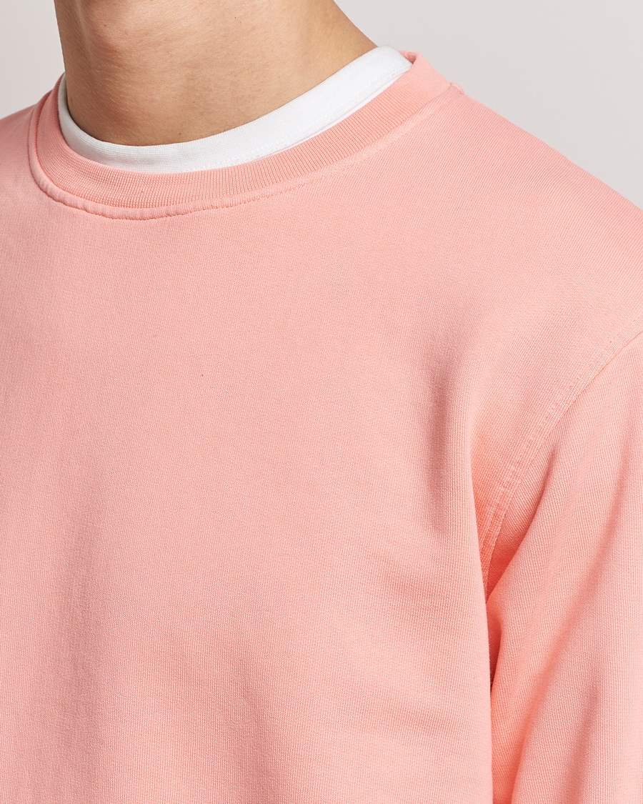 Herre | Gensere | Colorful Standard | Classic Organic Crew Neck Sweat Bright Coral