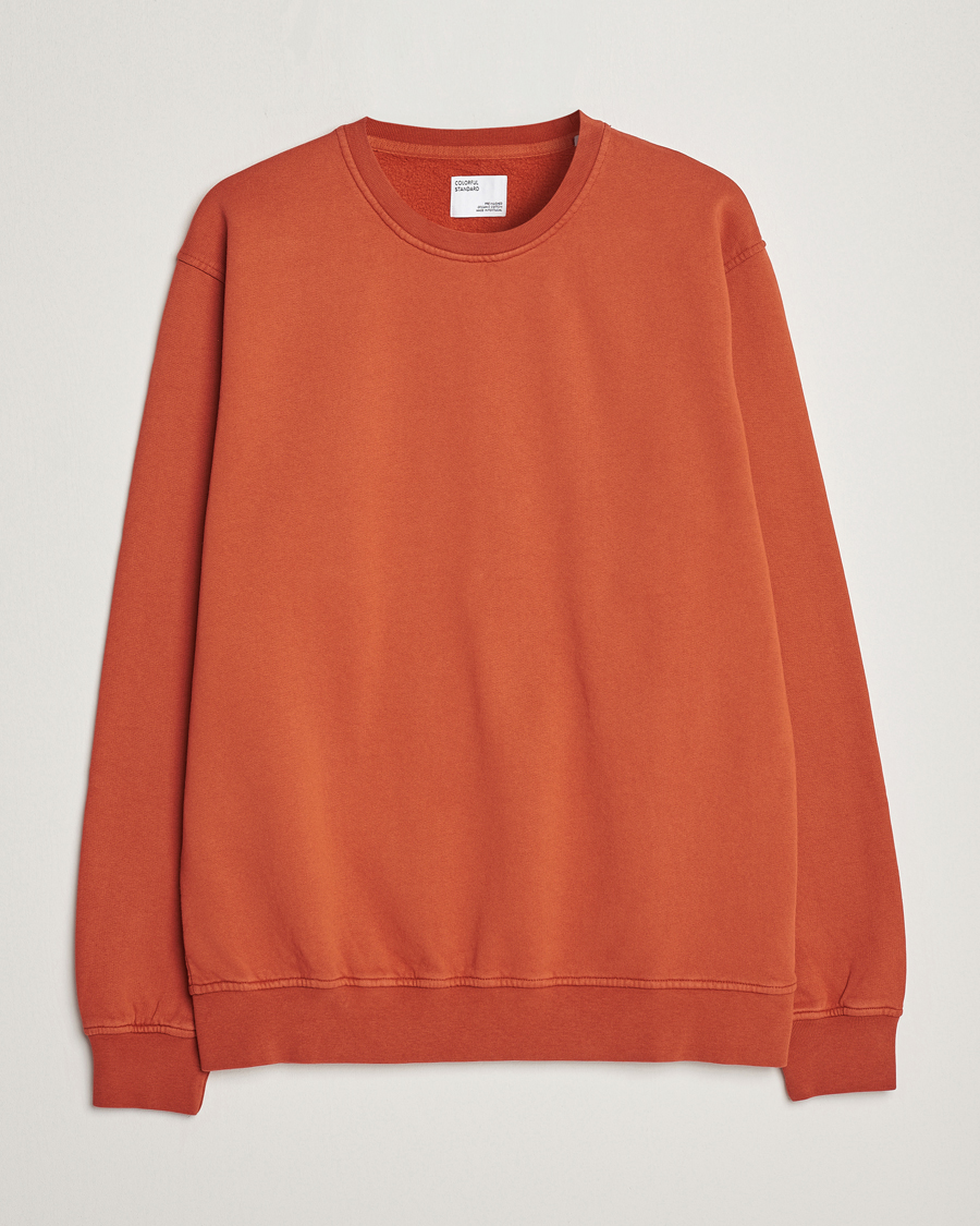 Herre | Gensere | Colorful Standard | Classic Organic Crew Neck Sweat Dark Amber