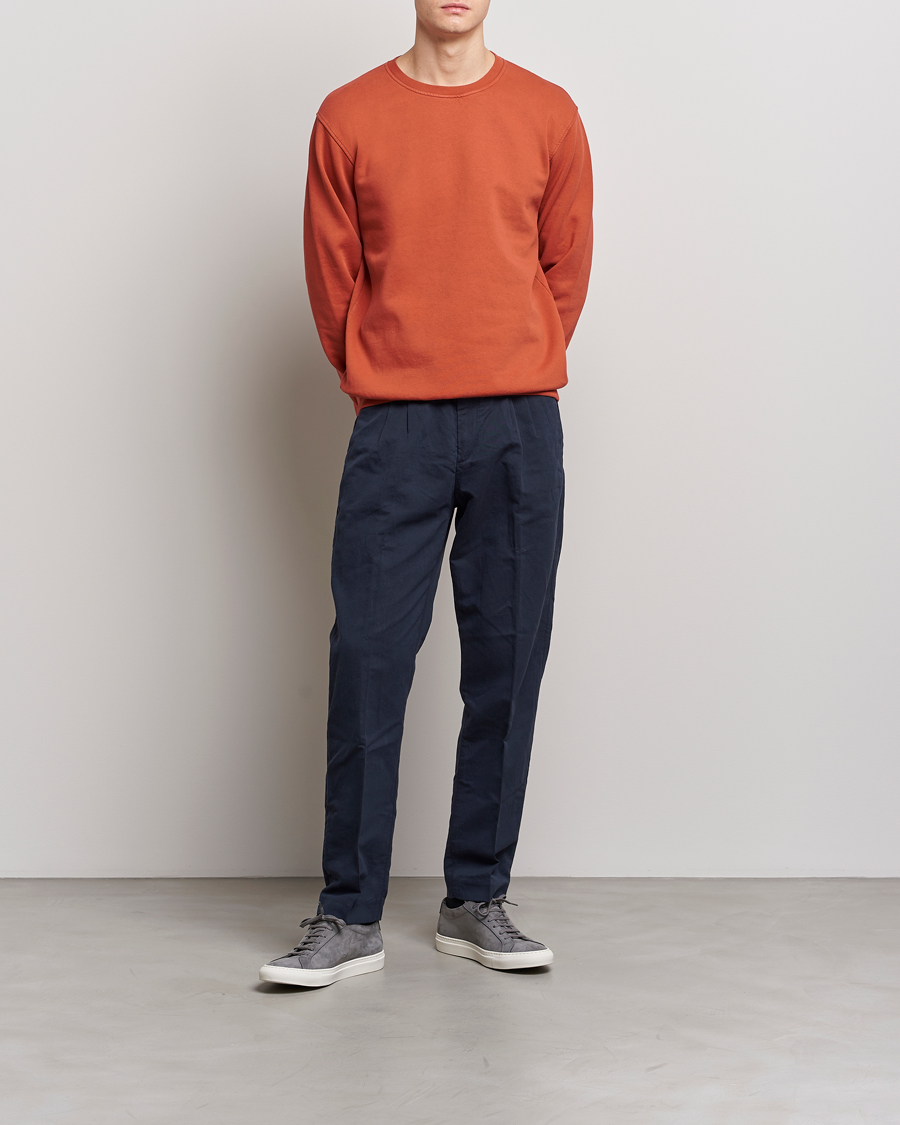 Herre | Gensere | Colorful Standard | Classic Organic Crew Neck Sweat Dark Amber