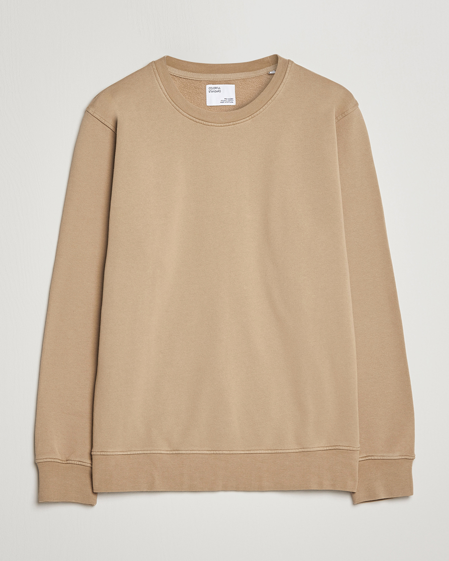 Herre | Gensere | Colorful Standard | Classic Organic Crew Neck Sweat Desert Khaki