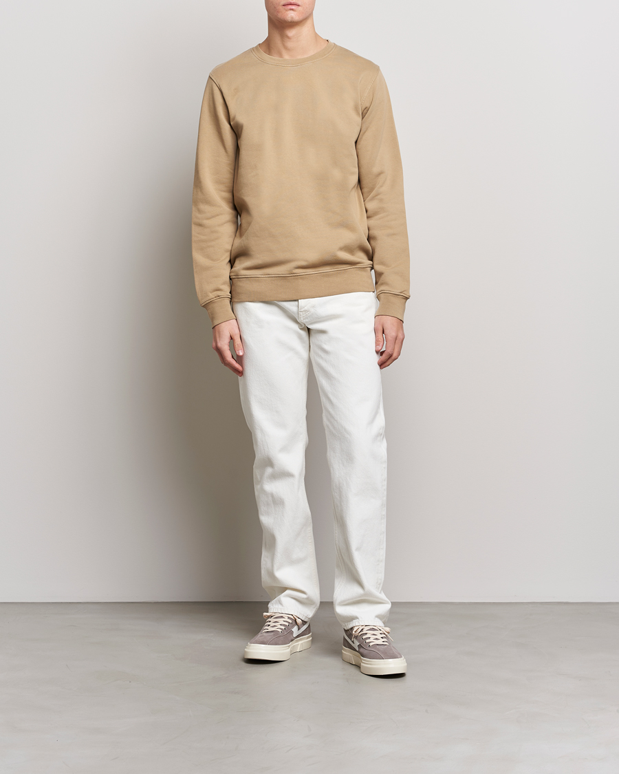 Herre | Gensere | Colorful Standard | Classic Organic Crew Neck Sweat Desert Khaki