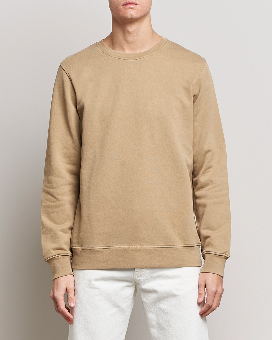 Herre | Gensere | Colorful Standard | Classic Organic Crew Neck Sweat Desert Khaki