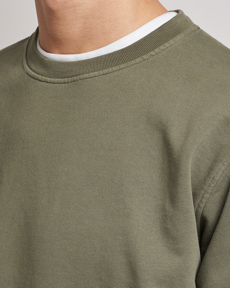 Herre | Gensere | Colorful Standard | Classic Organic Crew Neck Sweat Dusty Olive