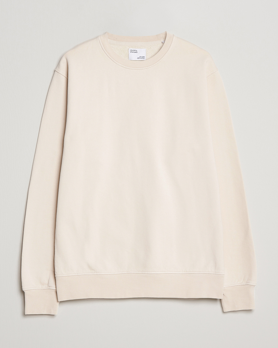 Herre | Gensere | Colorful Standard | Classic Organic Crew Neck Sweat Ivory White