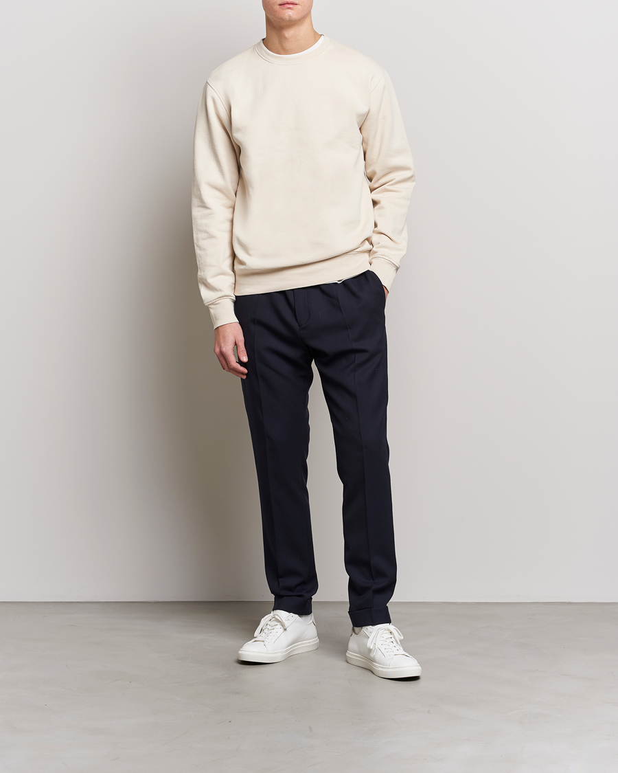 Herre | Gensere | Colorful Standard | Classic Organic Crew Neck Sweat Ivory White