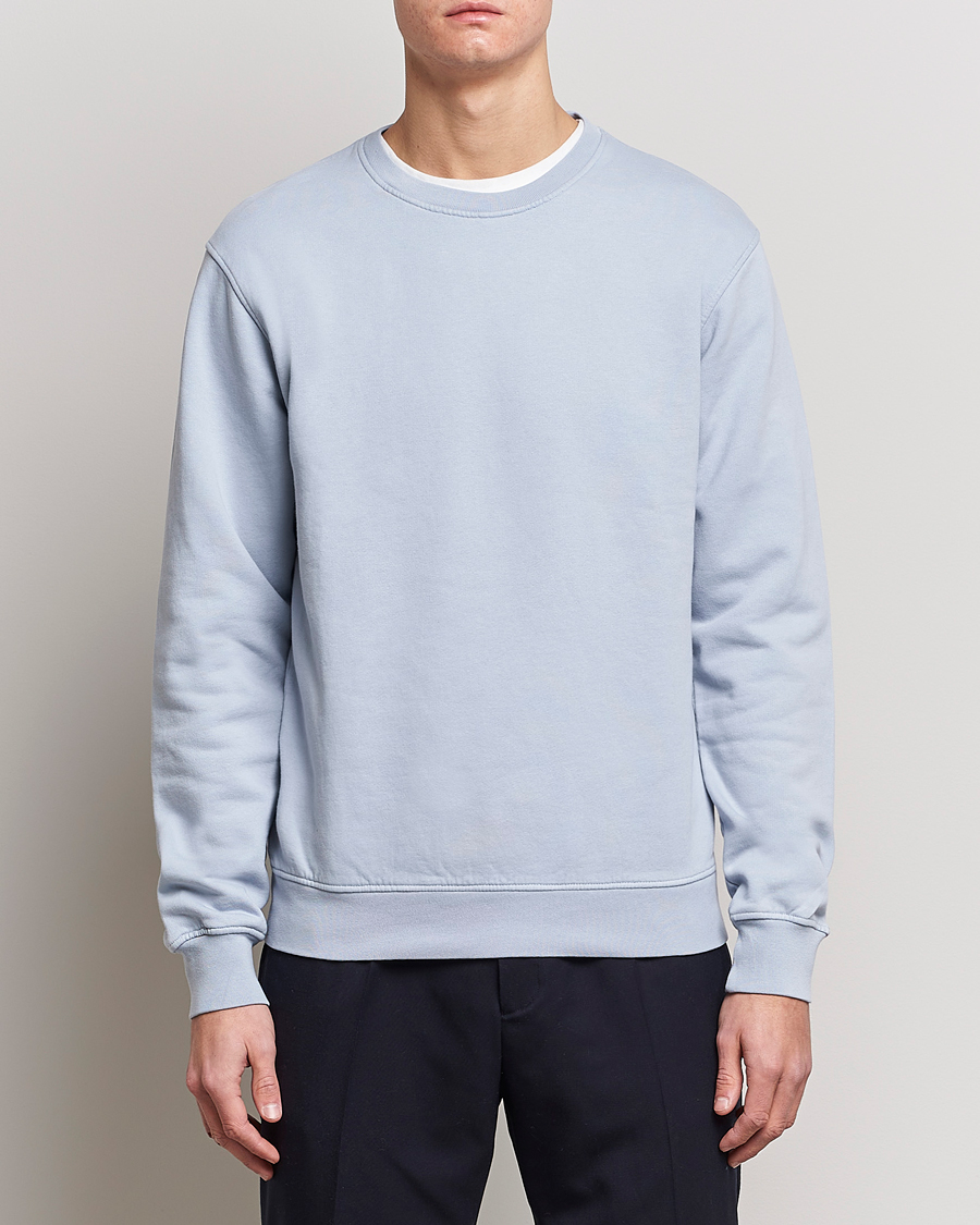 Herre |  | Colorful Standard | Classic Organic Crew Neck Sweat Powder Blue