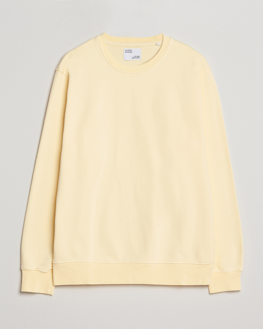 Herre | Gensere | Colorful Standard | Classic Organic Crew Neck Sweat Soft Yellow