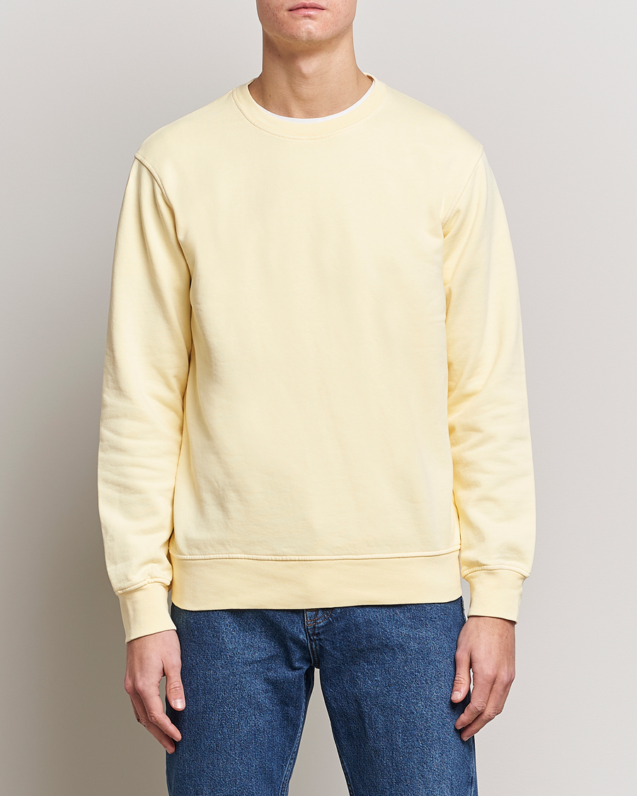 Herre | Gaver | Colorful Standard | Classic Organic Crew Neck Sweat Soft Yellow