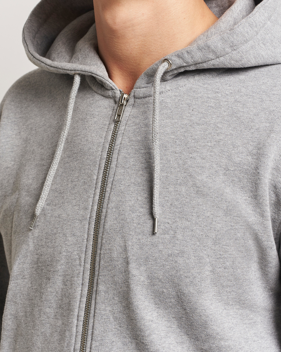 Herre | Gensere | Colorful Standard | Classic Organic Full Zip Hood Heather Grey