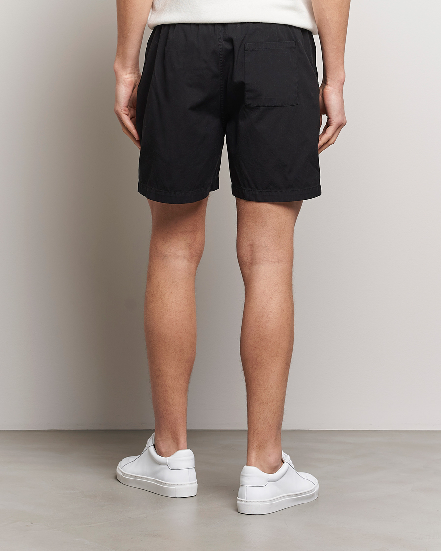 Herre | Shorts | Colorful Standard | Classic Organic Twill Drawstring Shorts Deep Black