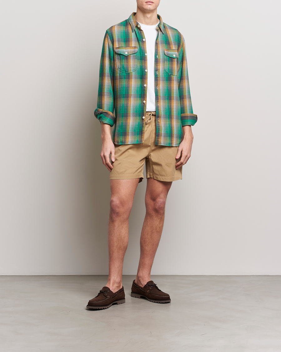 Herre | Shorts | Colorful Standard | Classic Organic Twill Drawstring Shorts Desert Khaki