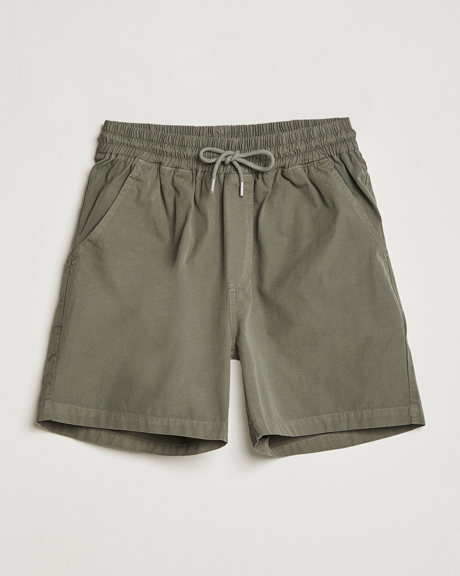 Herre | Shorts | Colorful Standard | Classic Organic Twill Drawstring Shorts Dusty Olive